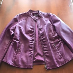 Purple Leather jacket